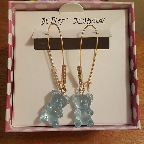 Betsey Johnson Jewelry - Betsey Johnson gummy bear blue dangle